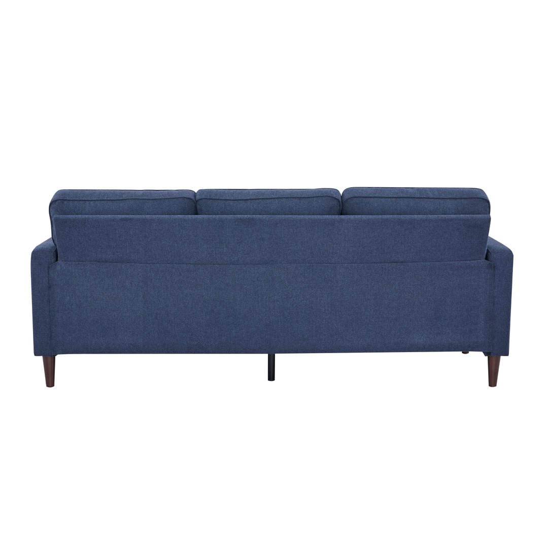 Rachel Sectional Sofa: L-Shaped Design with Reversible Chaise  Soft Polyester Fabric, Foam-Filled Cushions for Ultimate Image 11
