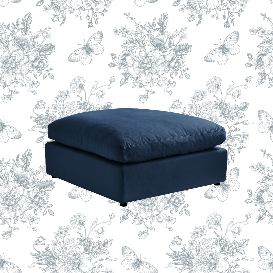 Yasmin Linen Ottoman Upholstered Image 4