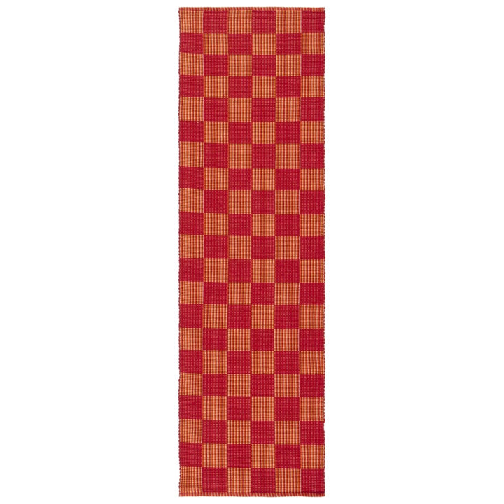 Safavieh STK801Q Striped Kilim Red / Rust Image 1