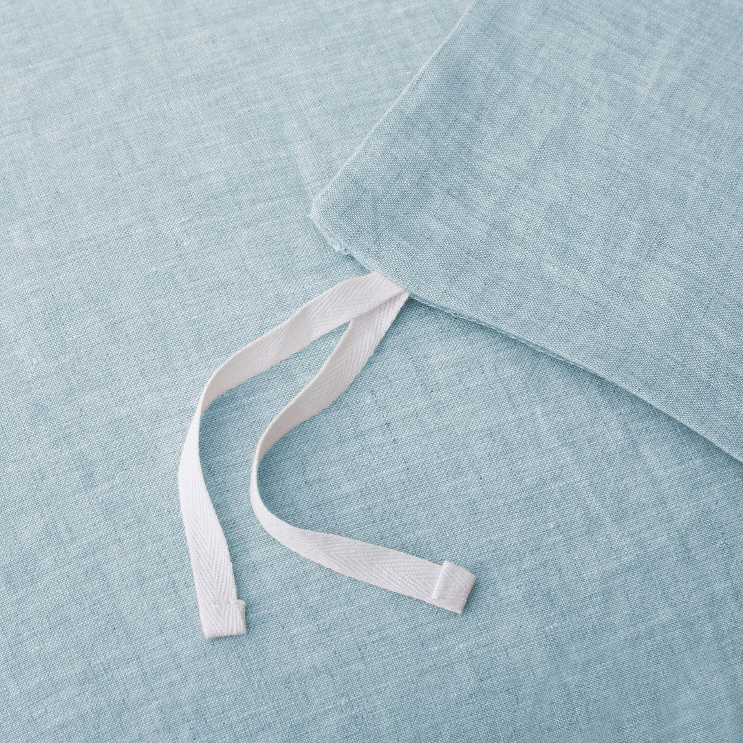 Premium Flax Linen Duvet Cover Set with Pillow Shams Breathable Moisture Wicking Bedding Set Image 8