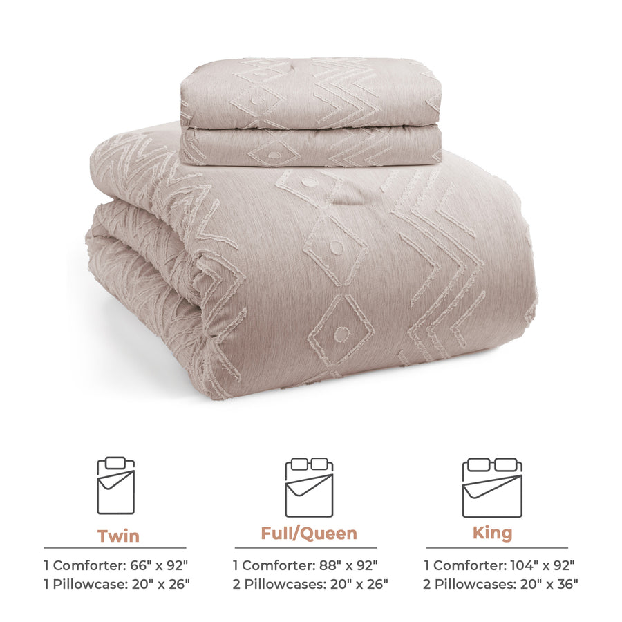 Soft Plush All Seasons Down Alternative Comforter Set with Shams Image 1