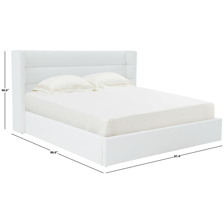SAFAVIEH COUTURE OLIVIANNA LOW PROFILE BED Ivory Image 6