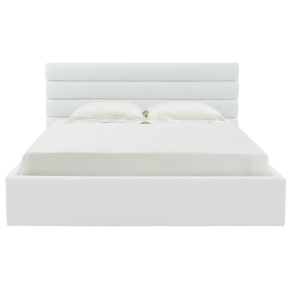 SAFAVIEH COUTURE JAYBELLA LOWPROFILE TUFTED BED Ivory Image 2