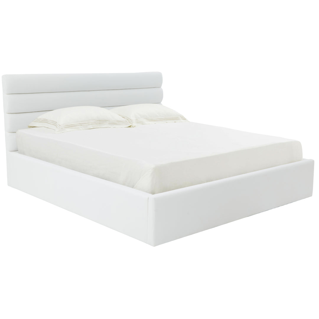 SAFAVIEH COUTURE JAYBELLA LOWPROFILE TUFTED BED Ivory Image 3