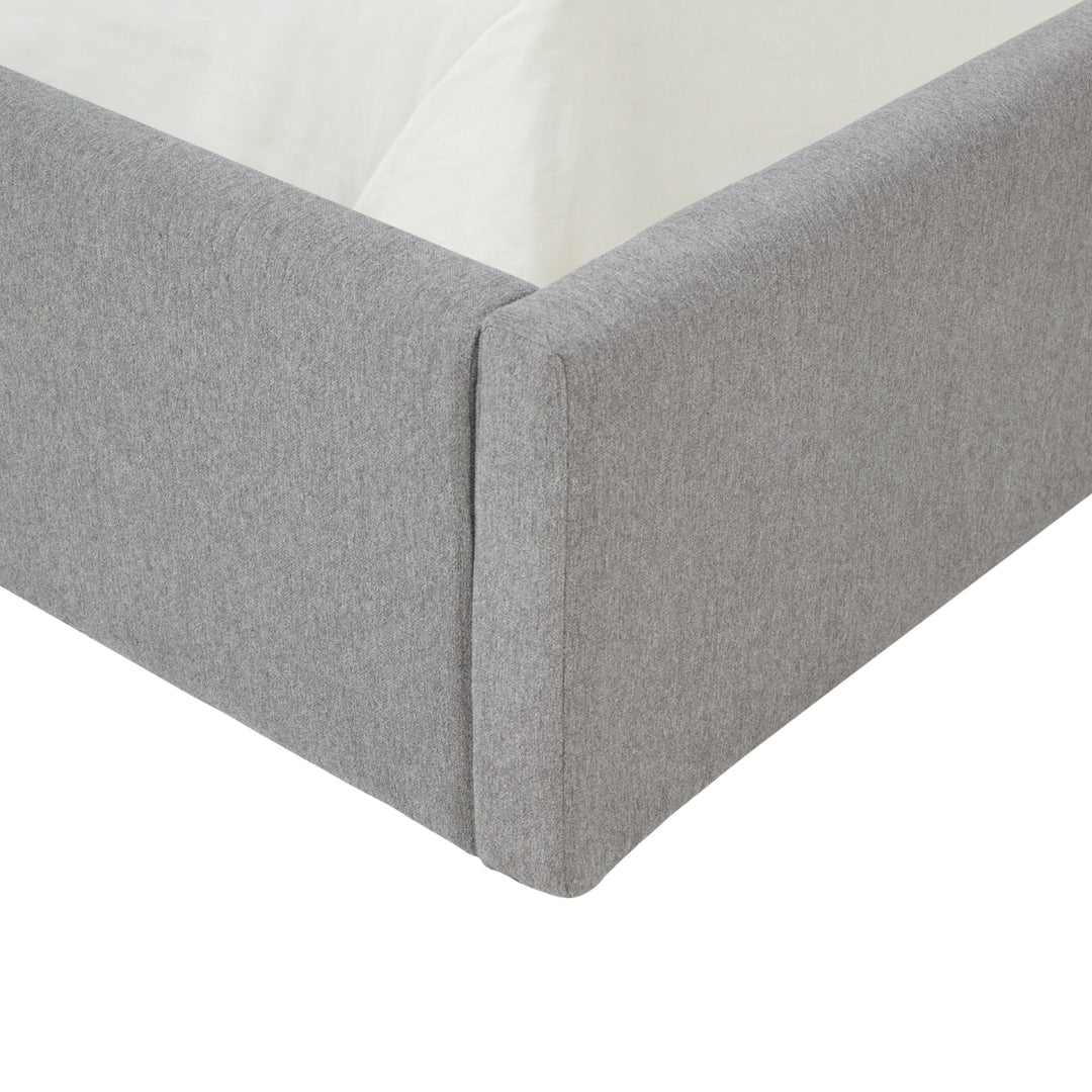 SAFAVIEH COUTURE OLIVIANNA LOW PROFILE BED Light Grey Image 5