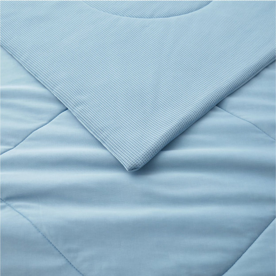 Reversible Blanket King Lightweight Blankets for Hot Sleepers, Blue, 108" x 90" Image 1