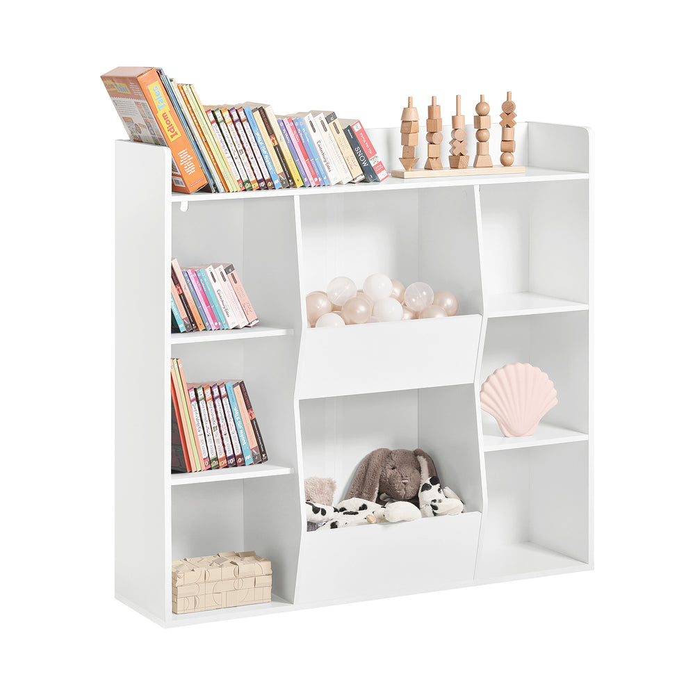 Haotian KMB55-W, Children Kids Bookcase Book Shelf Toy Shelf Storage Display Shelf with 8 Storage Compartments Image 2
