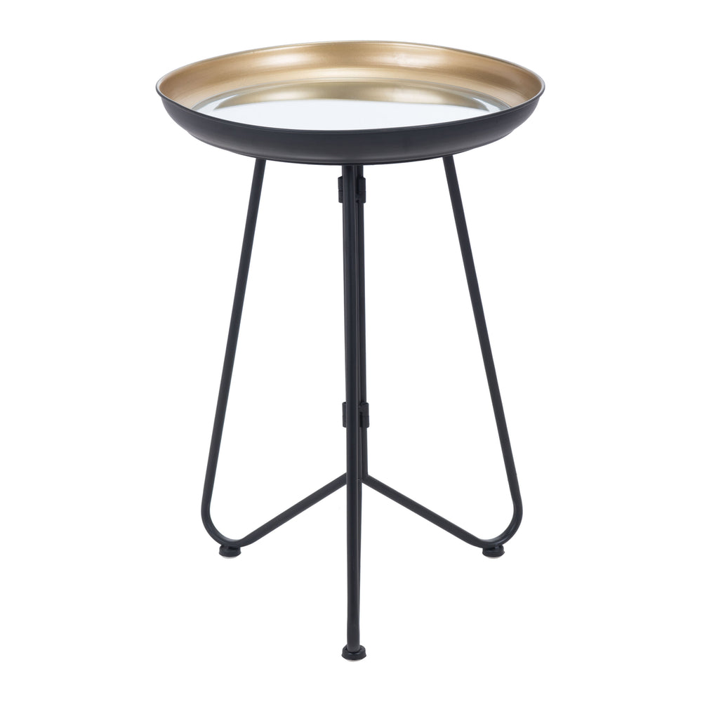 Foley Accent Table Gold and Black Image 2