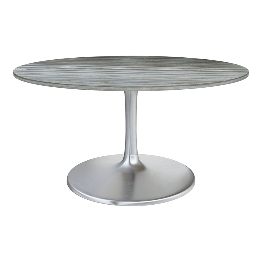 Star City Dining Table (60") Gray and Silver Image 1