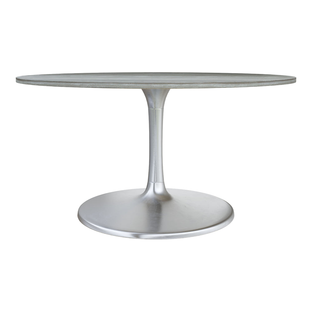 Star City Dining Table (60") Gray and Silver Image 2