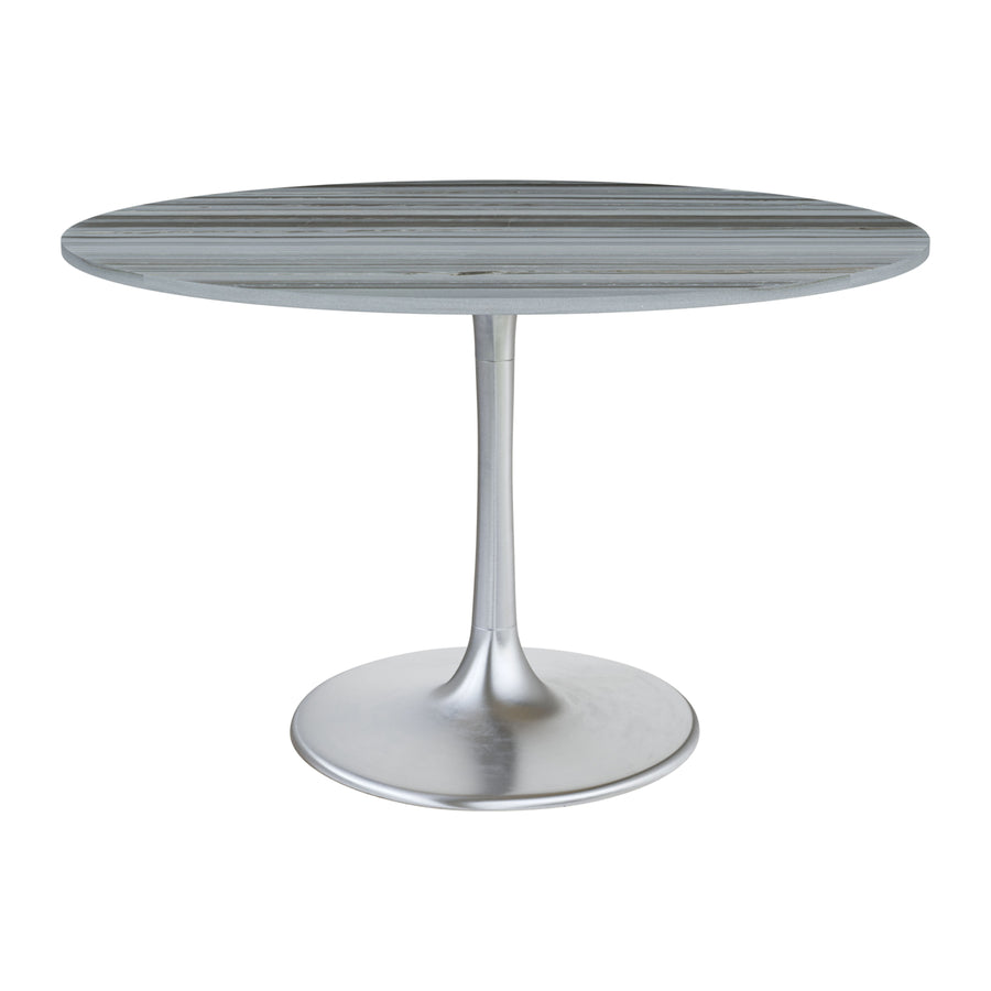 Star City Dining Table Gray and Silver Image 1