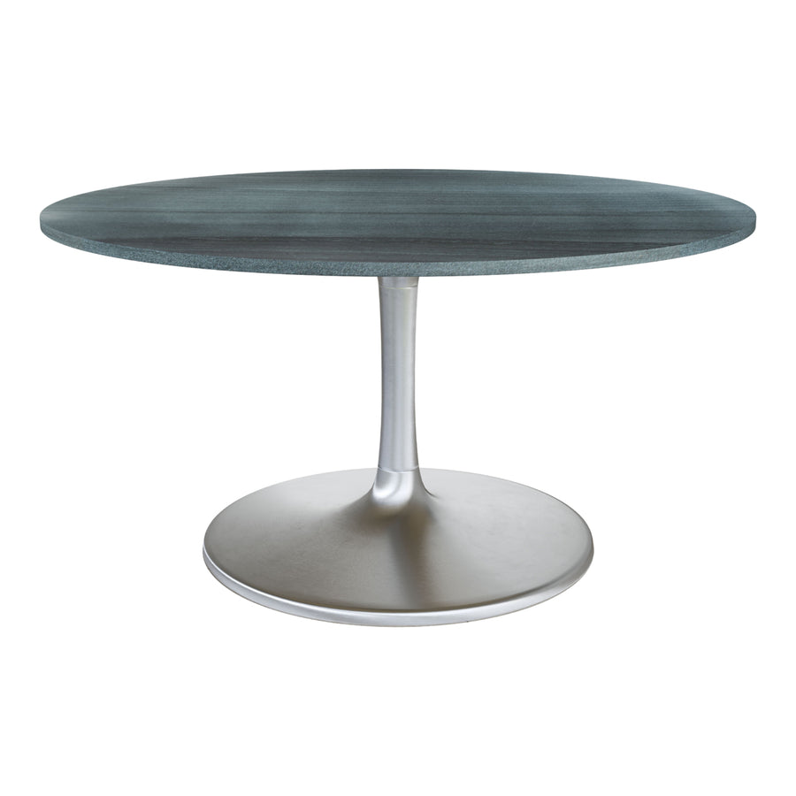 Metropolis Dining Table (60") Gray and Silver Image 1