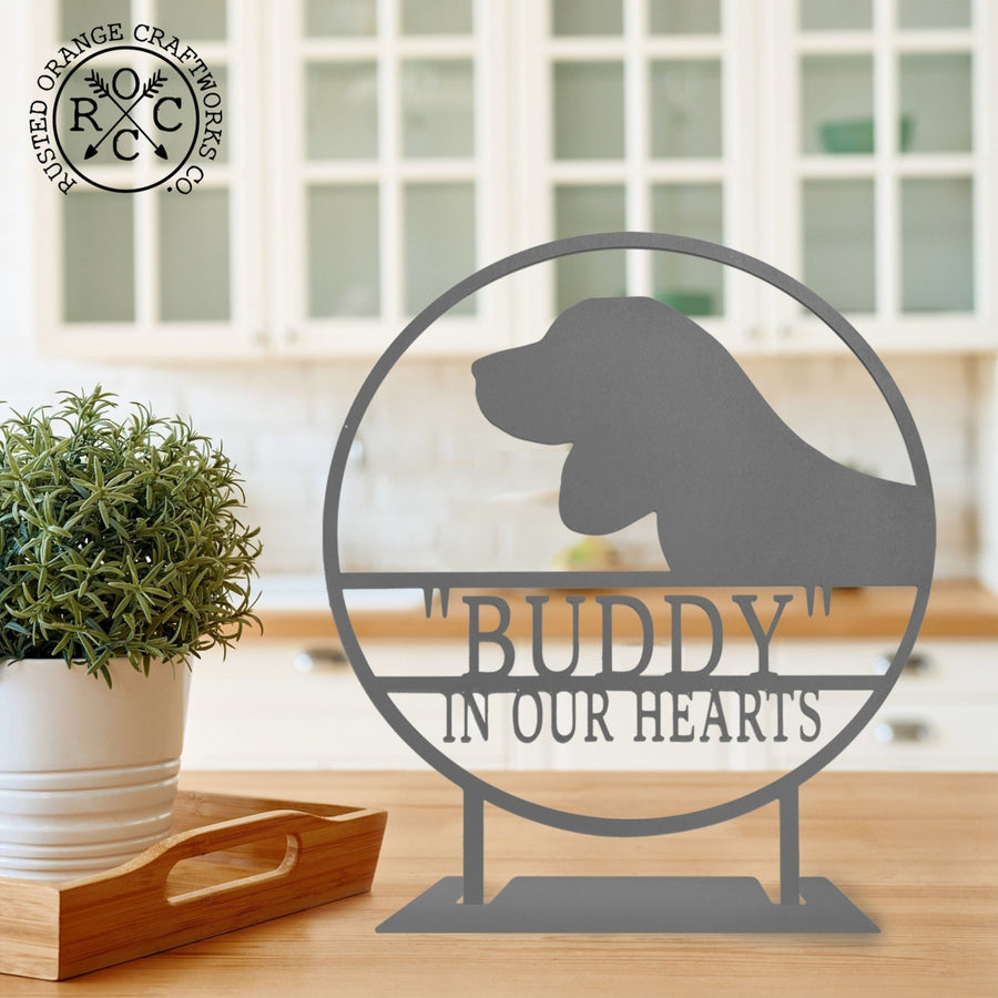 Pet Memorial Plaque - 2 Styles - Personalized Animal Pet Grave Markers Image 1