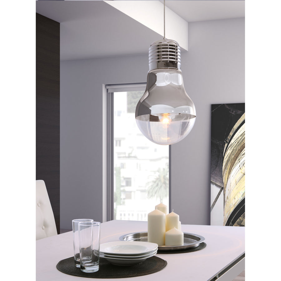 Gilese Ceiling Lamp Chrome Image 1