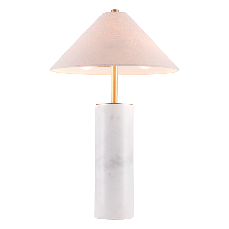 Ciara Table Lamp Beige and White Image 1