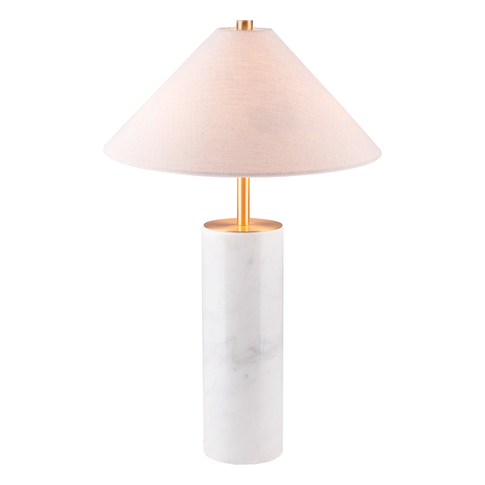 Ciara Table Lamp Beige and White Image 2