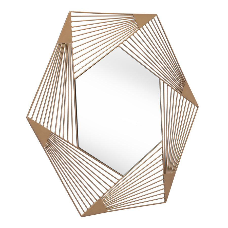 Aspect Hexagonal Mirror Copper Image 1