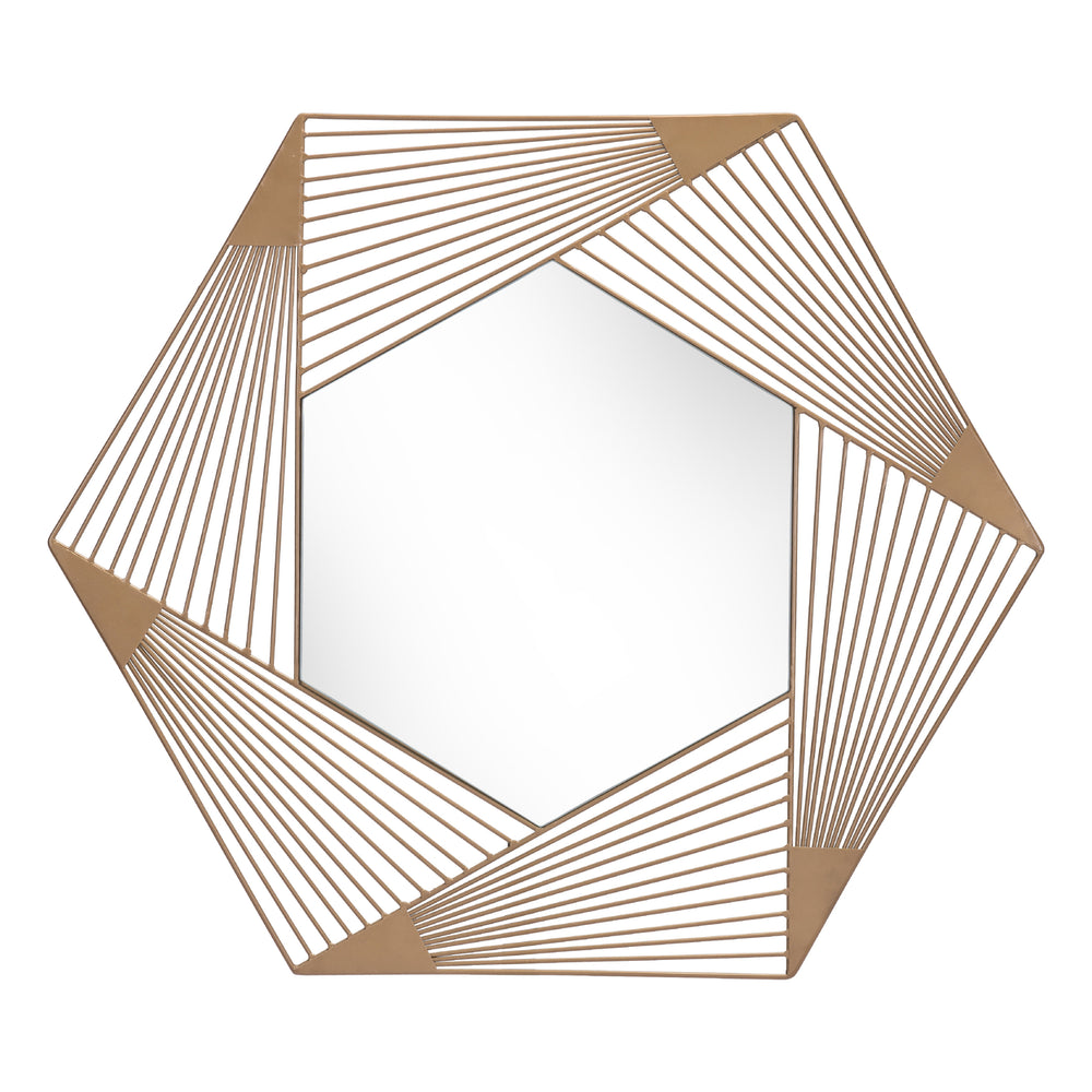 Aspect Hexagonal Mirror Copper Image 2