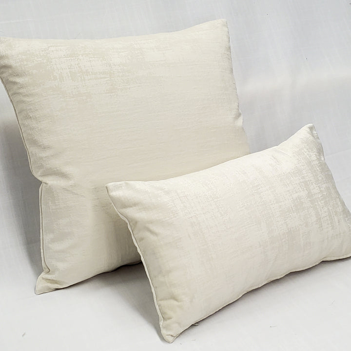 Alabaster Stucco Cream Throw Pillow 20x20, with Polyfill Insert Image 4