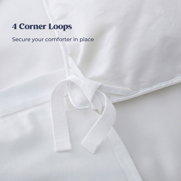 All Seasons White Goose Feather Comforter - Luxurious and Versatile Duvet Insert Image 3