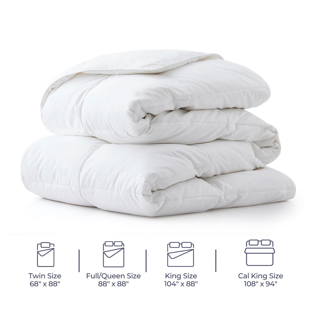 All Seasons White Goose Feather Comforter - Luxurious and Versatile Duvet Insert Image 6