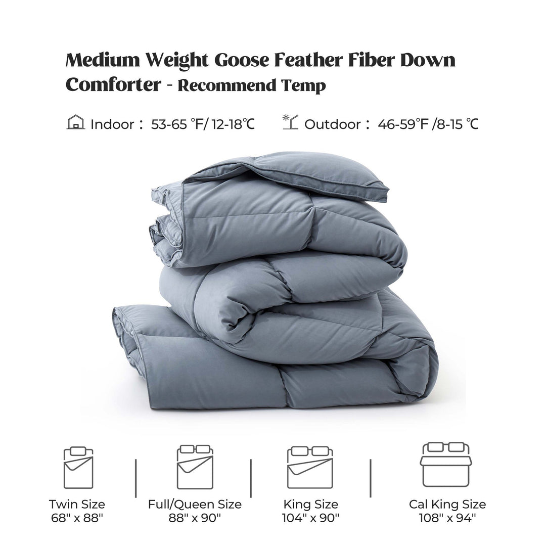 Medium Weight Goose Feather and Down Comforter Image 5