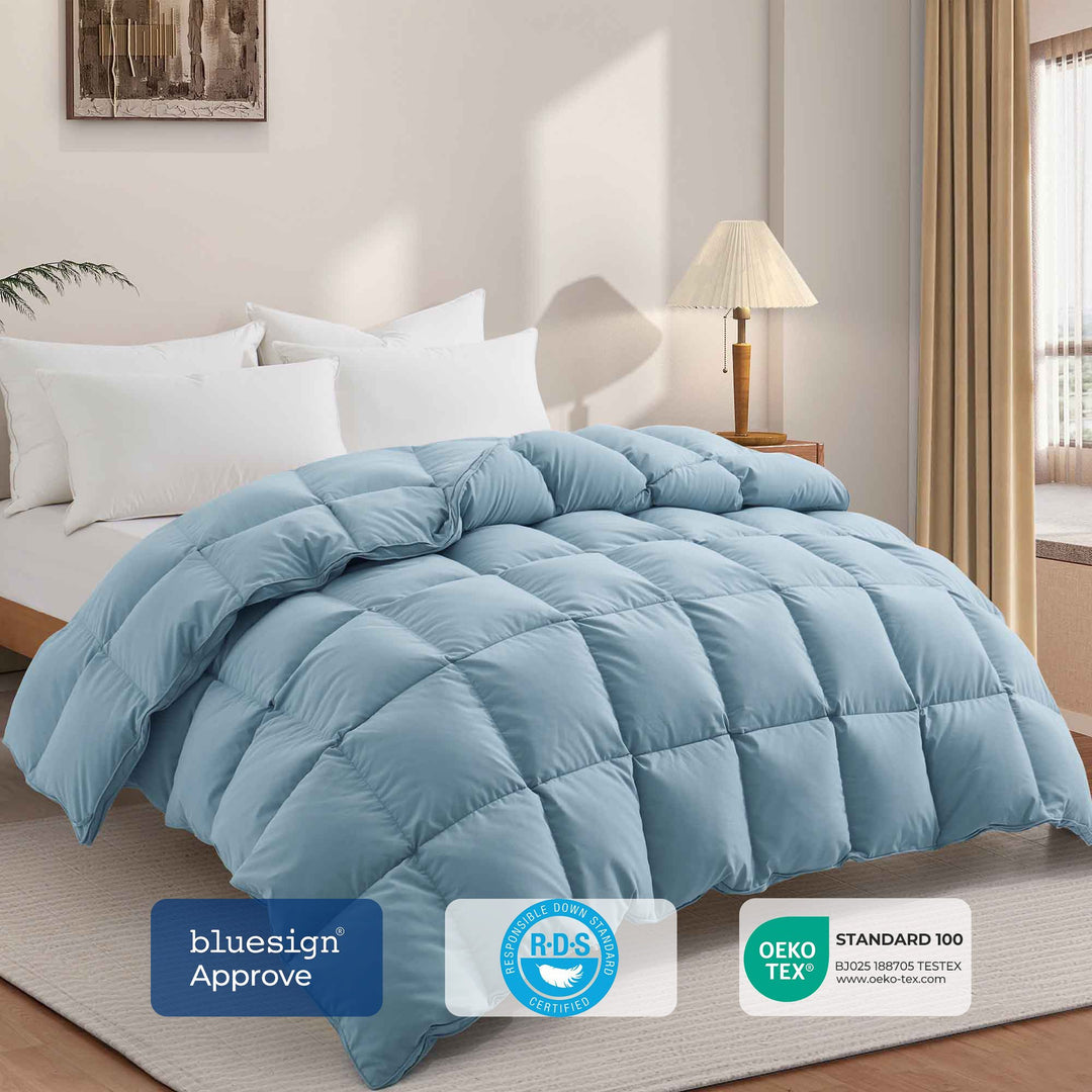 Medium Weight Goose Feather and Down Comforter Image 10