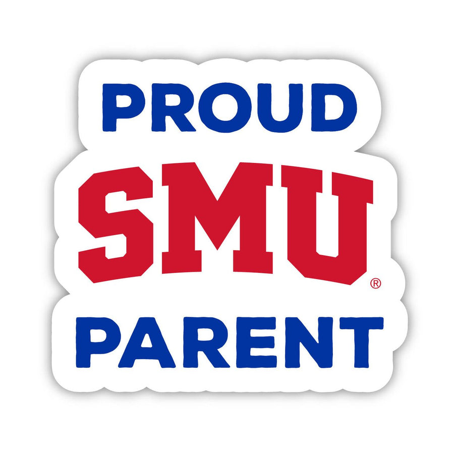 Southern Methodist University 4-Inch Proud Parent NCAA Vinyl Sticker - Durable School Spirit Decal Image 1