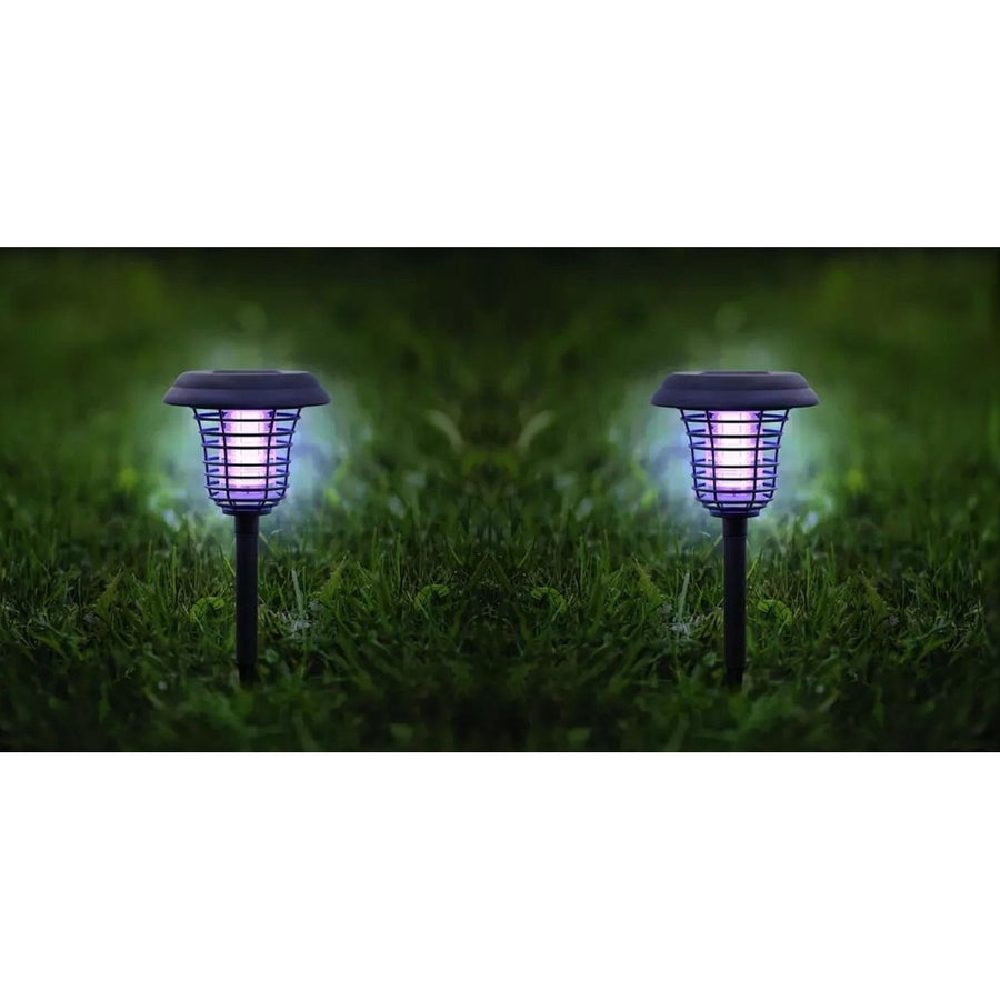 Solar LED Garden Pathway Light with Built-in Bug Zapper Image 1