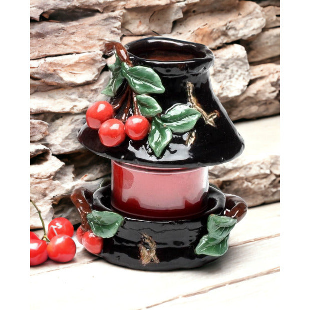 Ceramic Small Cherry Candle Holder (Candle NOT Included), Home Dcor, , , Farmhouse Dcor, Image 1