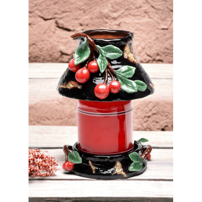Ceramic Large Cherry Candle Holder (Candle NOT Included), Home Dcor, , , Farmhouse Dcor, Image 1