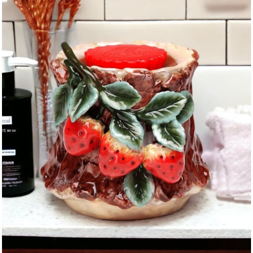 Ceramic Strawberry Tart Burner, Home Dcor, , , Kitchen Dcor, Farmhouse Dcor, Image 2