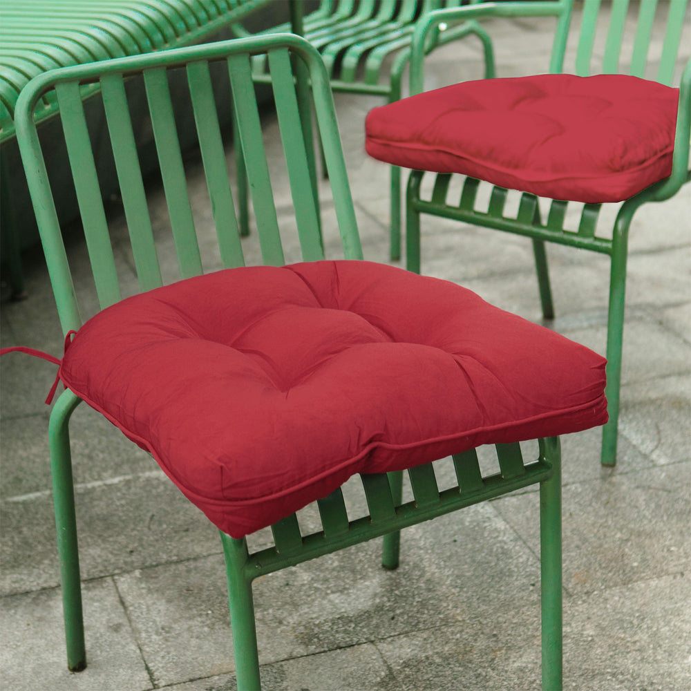 Outdoor Patio Seat Cushion Set of 2-Waterproof Indoor Outdoor cushion Image 2