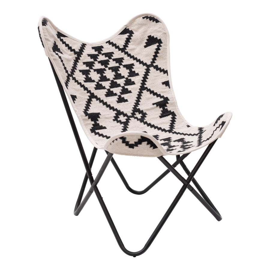 Rabat Accent Chair Beige and Black Image 1