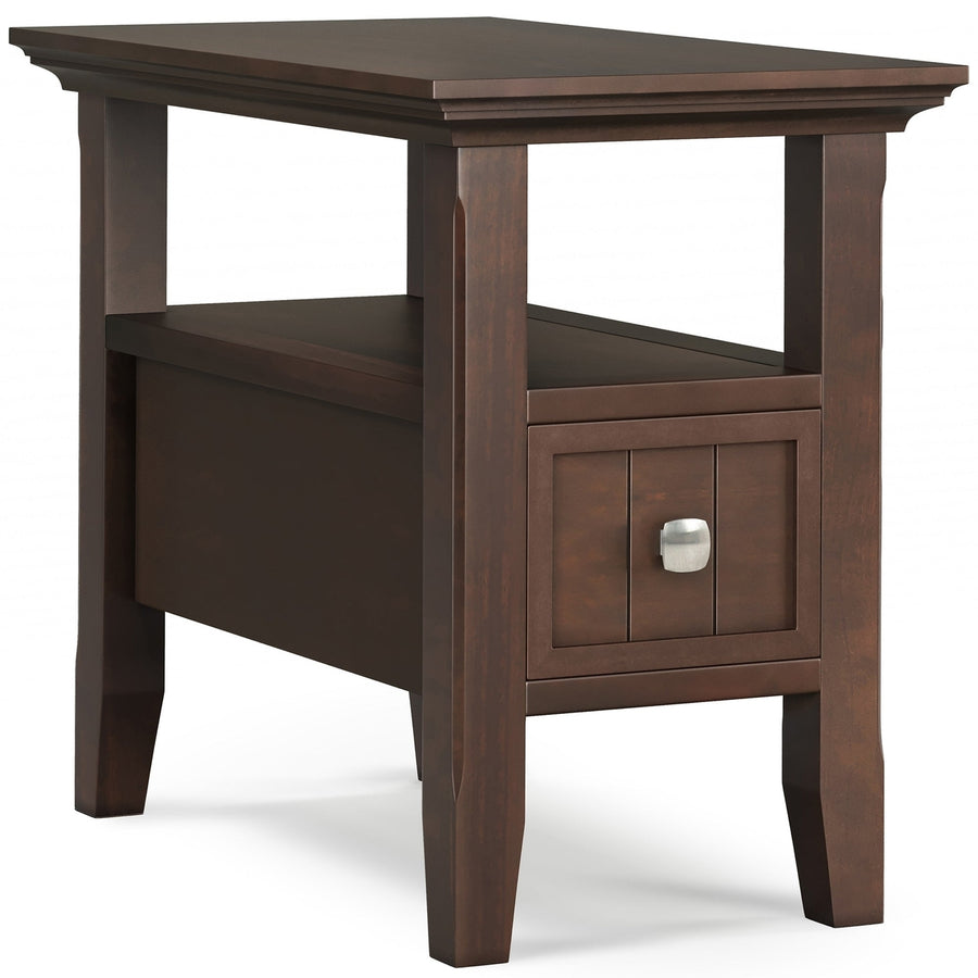 Acadian Narrow Side Table with Drawer Image 1