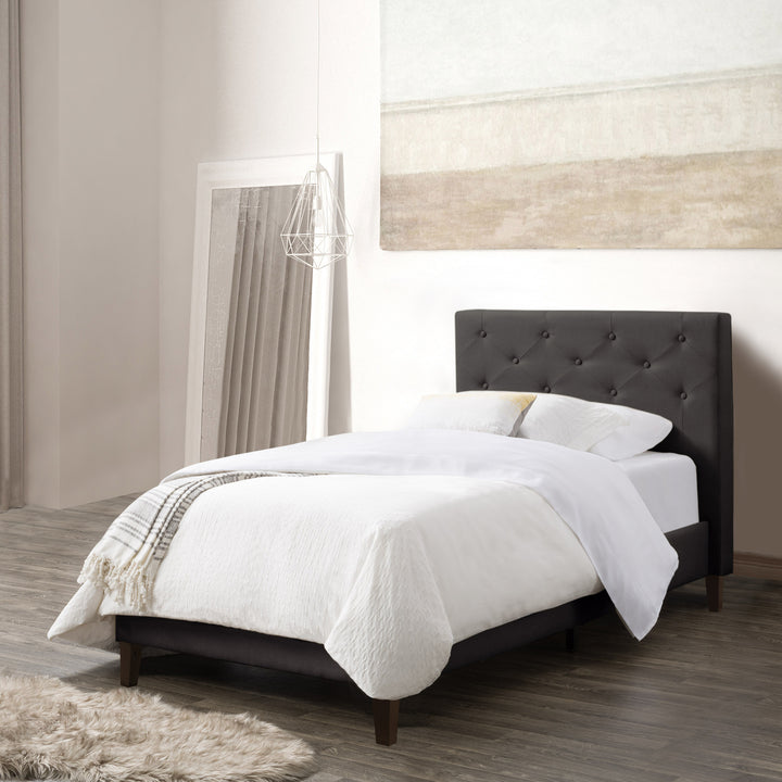 CorLiving Nova Ridge Tufted Upholstered Bed, Twin/Single Image 3