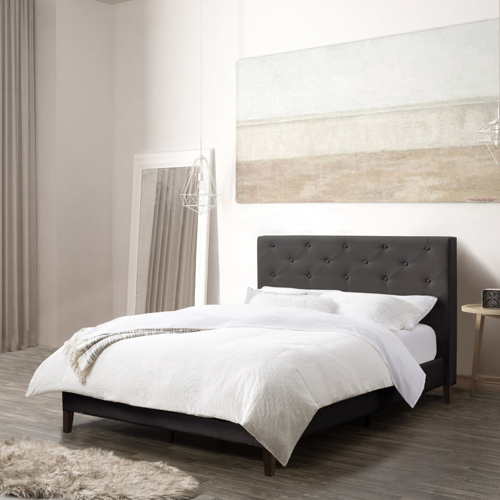 CorLiving Nova Ridge Tufted Upholstered Bed, Double/Full Image 3