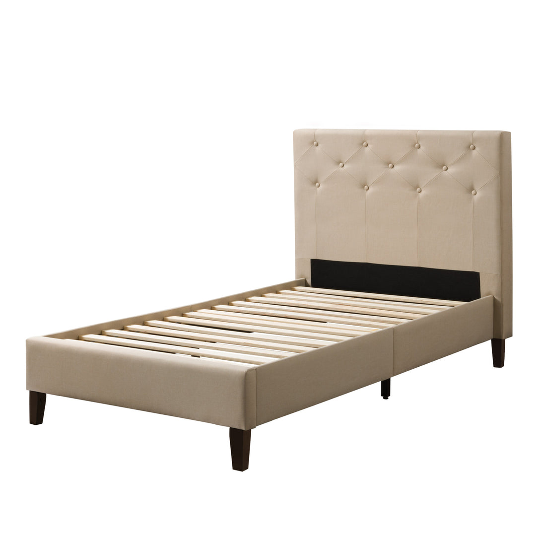CorLiving Nova Ridge Tufted Upholstered Bed, Twin/Single Image 7