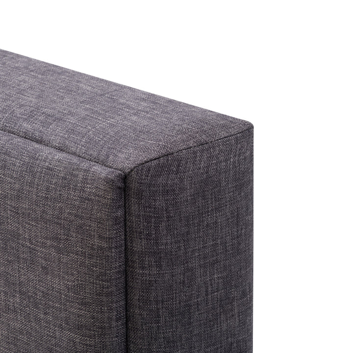 CorLiving Bellevue Upholstered Panel Bed, Twin/Single Image 5