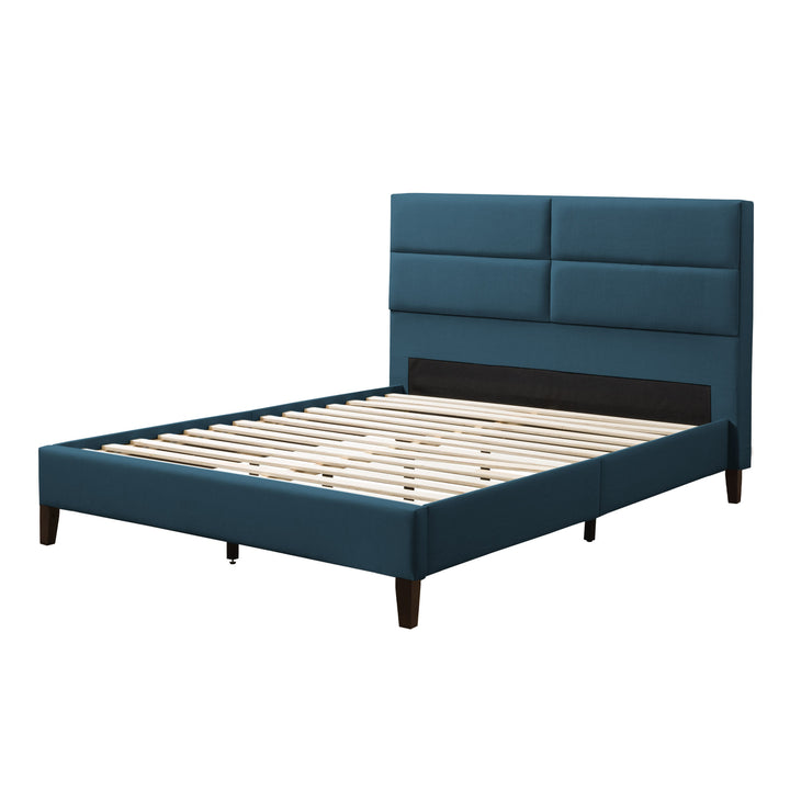 CorLiving Bellevue Upholstered Panel Bed, Double/Full Image 6