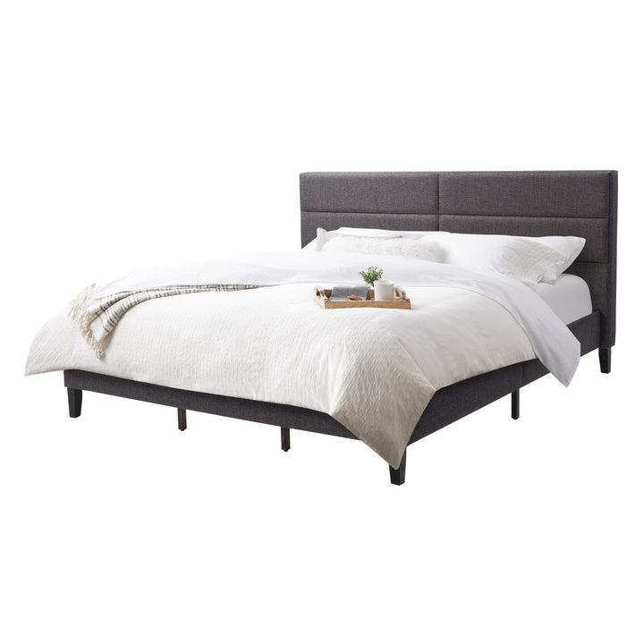 CorLiving Bellevue Upholstered Panel Bed, King Image 3