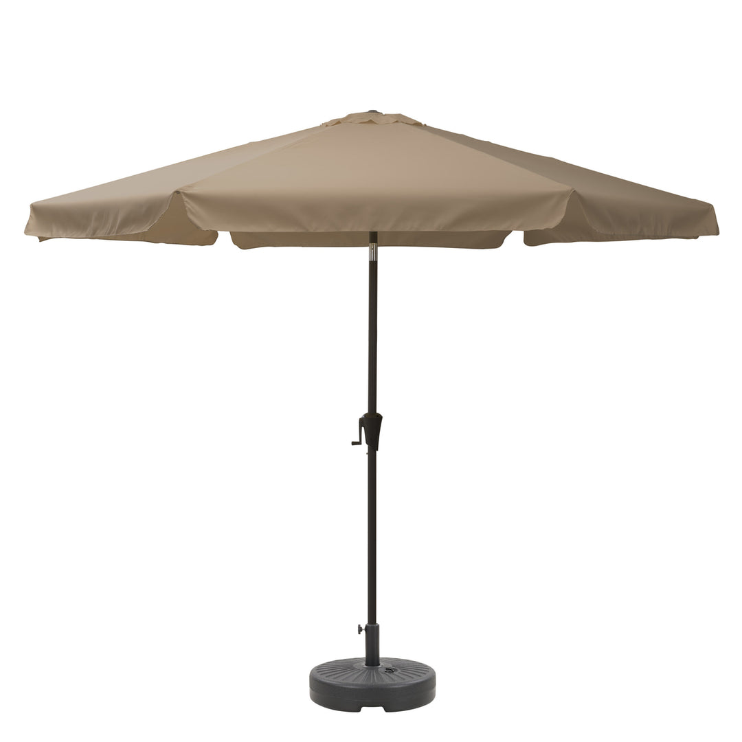 CorLiving 10ft Round Tilting Patio Umbrella and Round Umbrella Base Image 5
