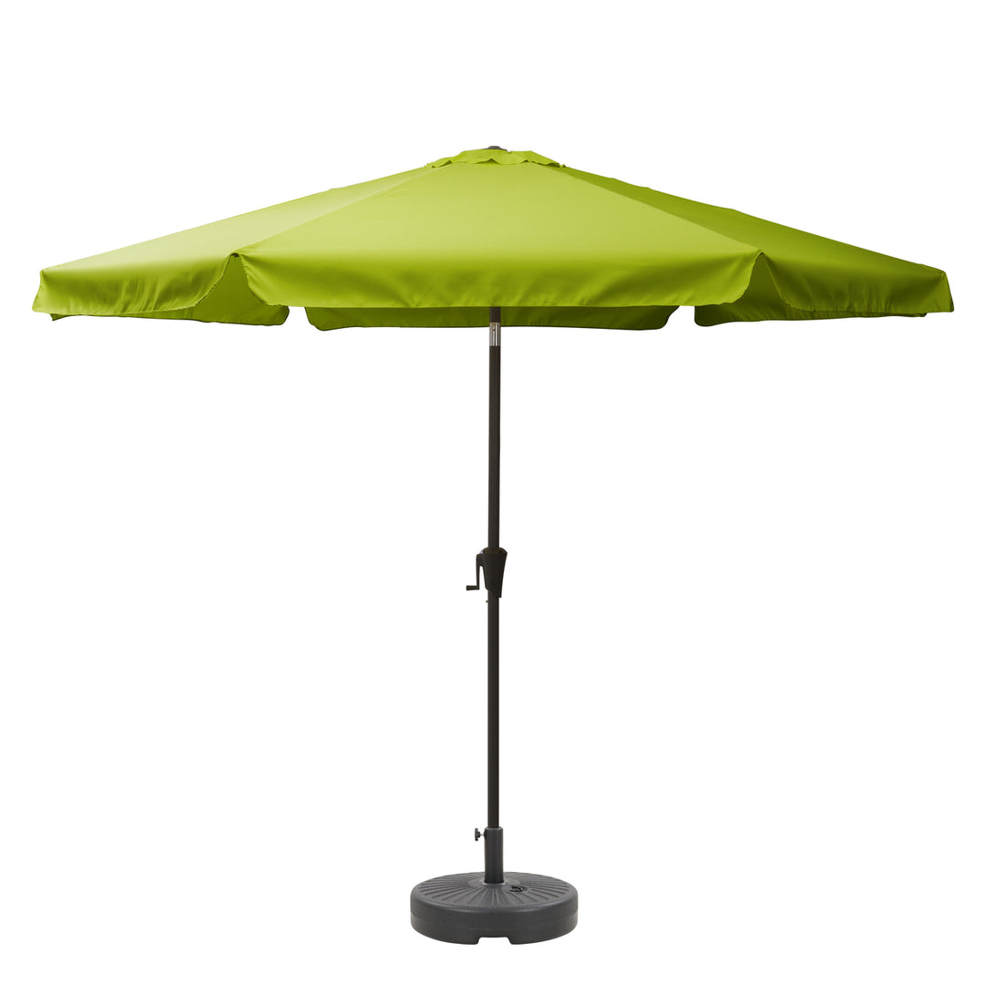 CorLiving 10ft Round Tilting Patio Umbrella and Round Umbrella Base Image 7