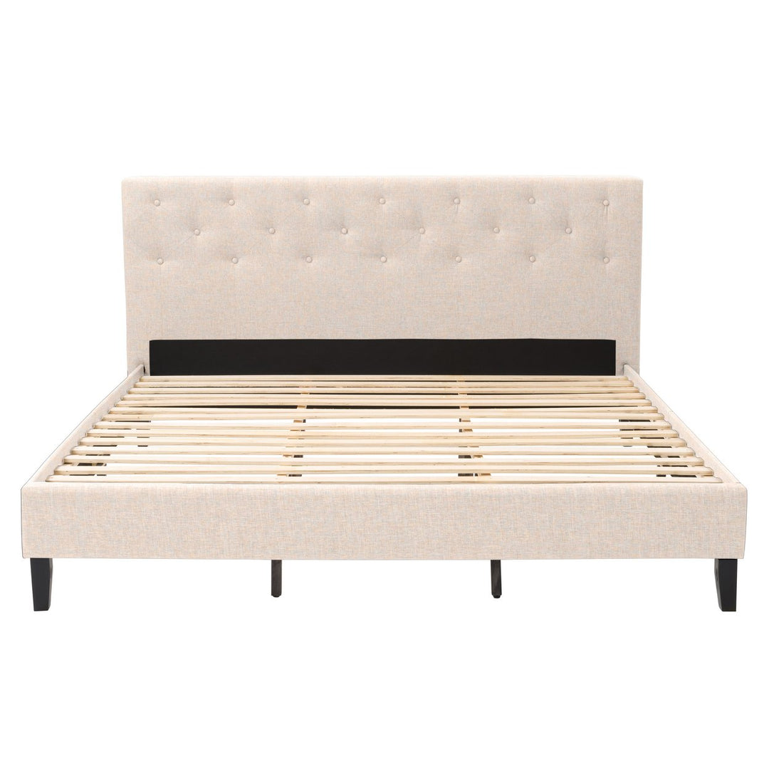 CorLiving Nova Ridge Tufted Upholstered Bed, King Image 1