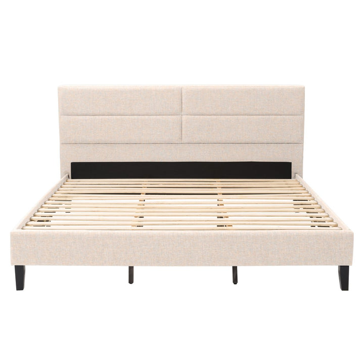 CorLiving Bellevue Upholstered Panel Bed, King Image 1