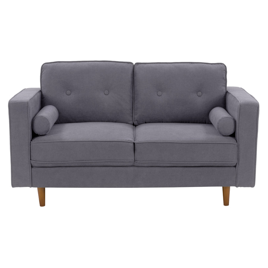 CorLiving Mulberry Fabric Upholstered Modern Loveseat Image 1