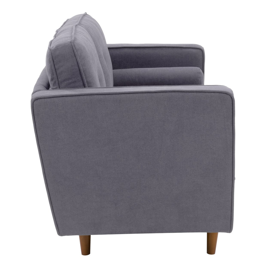 CorLiving Mulberry Fabric Upholstered Modern Loveseat Image 4