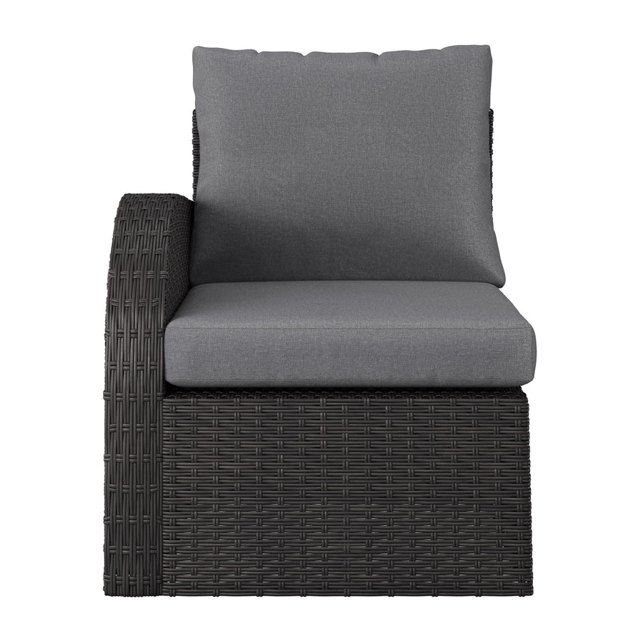 CorLiving Brisbane Outdoor Sectional Chair, Left Arm Image 1
