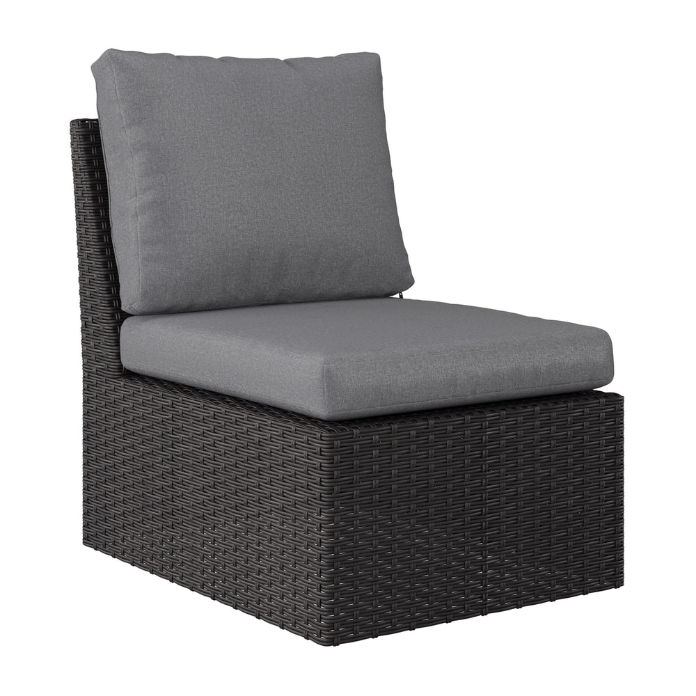 CorLiving Brisbane Outdoor Sectional Chair, Middle Piece Image 2