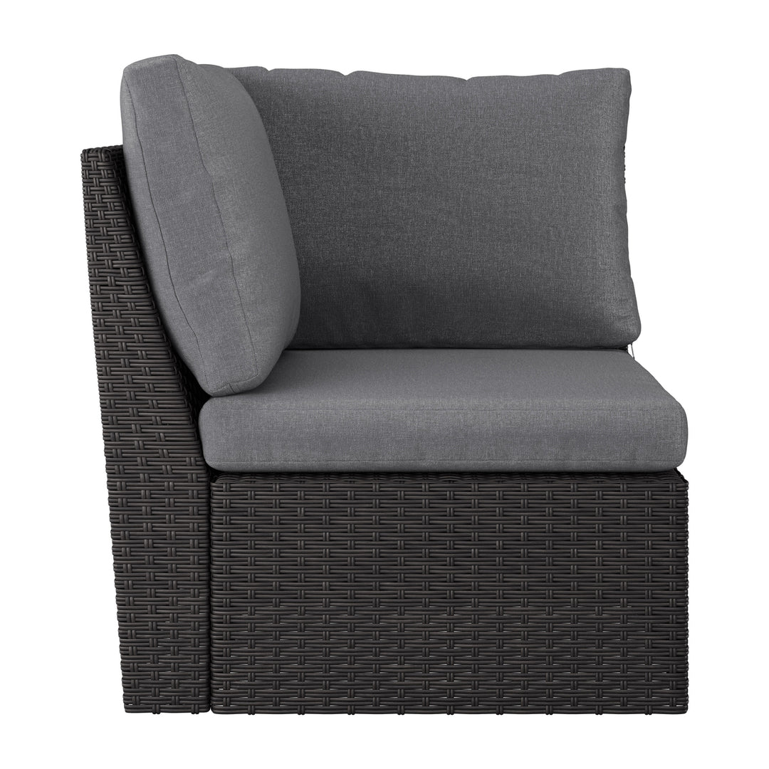 CorLiving Outdoor Sectional Chair, Corner Piece Image 3